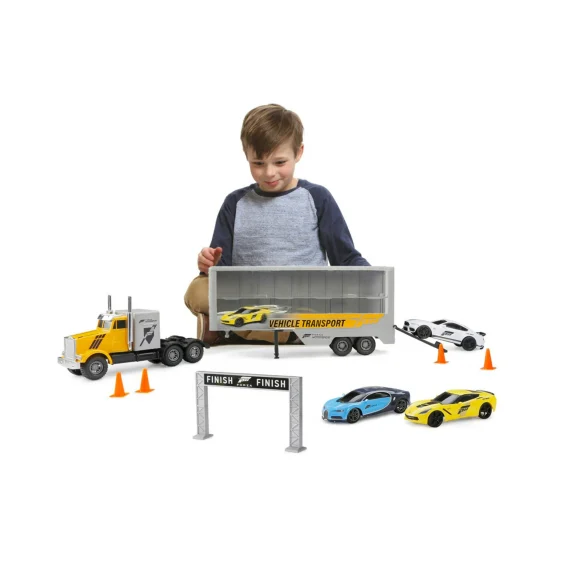 New Bright 1:24 Forza L&S Hauler with 3 Pull Back Vehicles – NBR1347 - Image 4