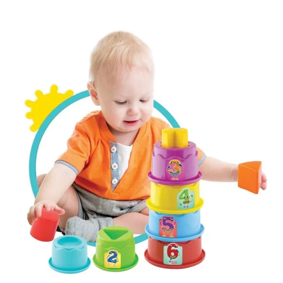 dede Cylinder Tower Shape Sorter 12 Pcs - Image 3