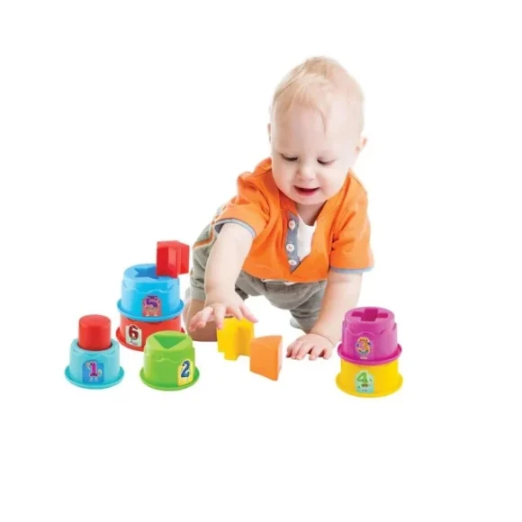 dede Cylinder Tower Shape Sorter 12 Pcs - Image 5
