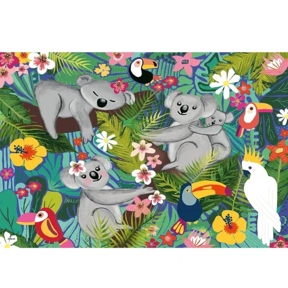 Children’s Jigsaw Puzzle Koalas and Sloths - 2x24 Pieces Puzzle - Image 3