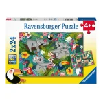 Children’s Jigsaw Puzzle Koalas and Sloths - 2x24 Pieces Puzzle