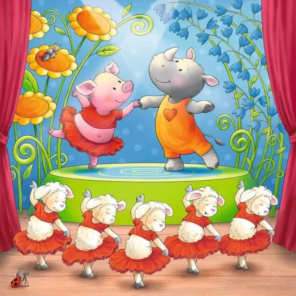 Ravensburger Animals on Stage - 3 x 49 Piece Puzzle for Children - Image 2