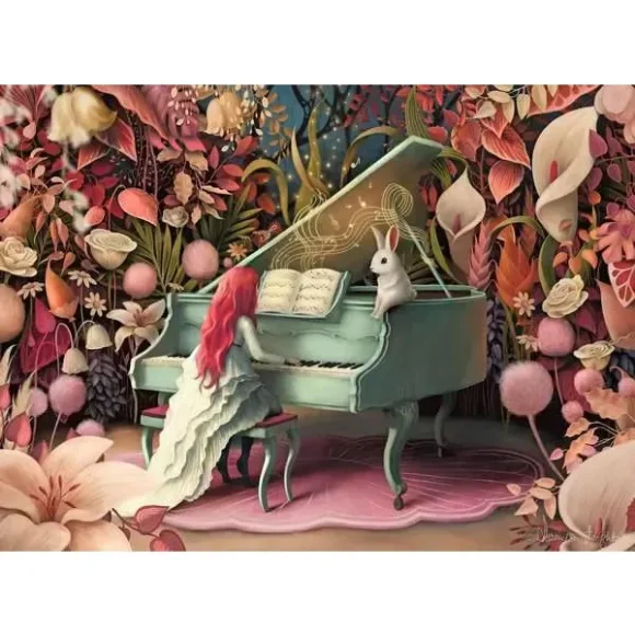 Ravensburger Demelsa Haughton Rabbit Recital Puzzle 500 Pcs - Image 2