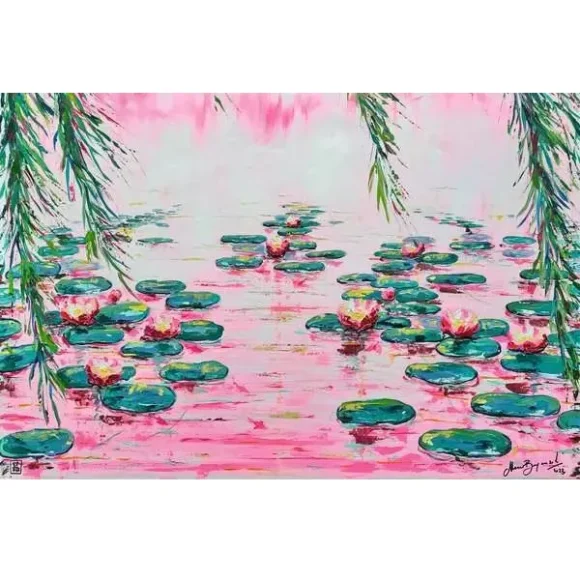 Ravensburger Pink Water Lillies Puzzle 4000 Pcs - Image 2