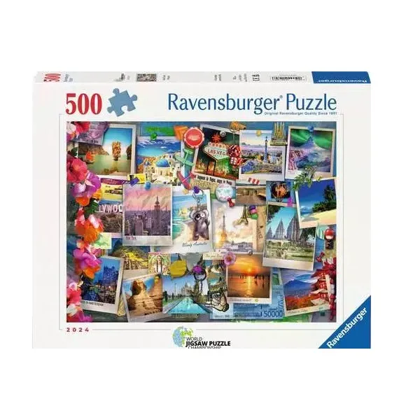 12001489 Postcards Ravensburger Postcards Puzzle 500 Pcs - Image 1