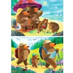 Ravensburger Bear Family Vacations Puzzle 2×24 Pcs - Image 2
