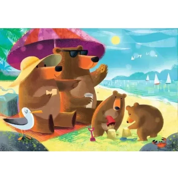 Ravensburger Bear Family Vacations Puzzle 2×24 Pcs - Image 3