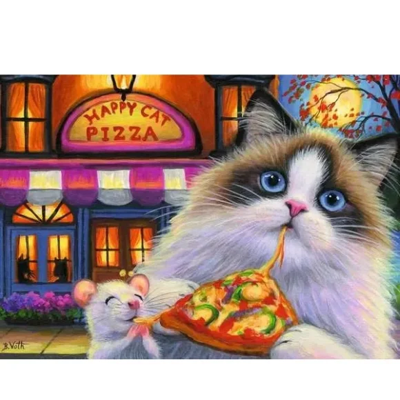 Ravensburger Happy Cat Pizza Puzzle 35 Pcs - Image 2