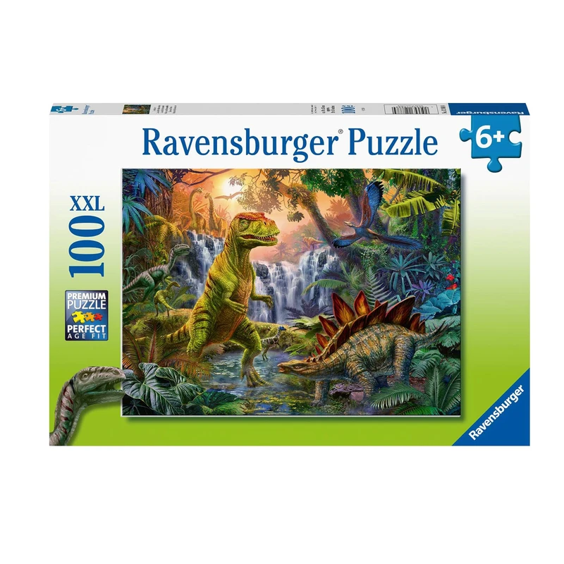 12888 Prehistoric Oasis Ravensburger Dinosaur Oasis - 100 XXL Pieces Puzzle - Image 1