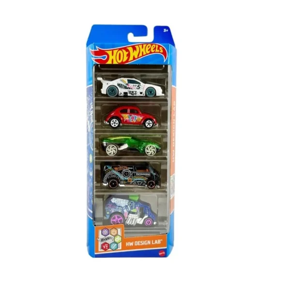 Hot Wheels 1:64 Scale Die-cast Vehicle 5-Pack (HLY72) - Image 2