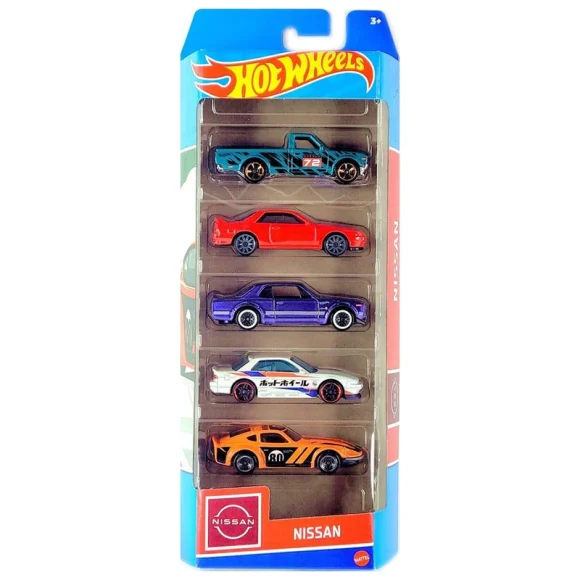 Hot Wheels NISSAN 1:64 Scale Die-cast Vehicle 5-Pack (HLY73) - Image 2