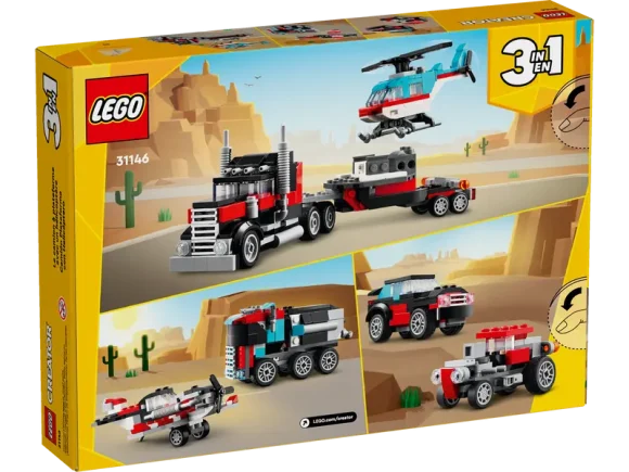 31146 Flatbed Truck with Helicopter - Image 3