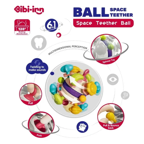 Bibi-inn Ball Space Teether - Image 5