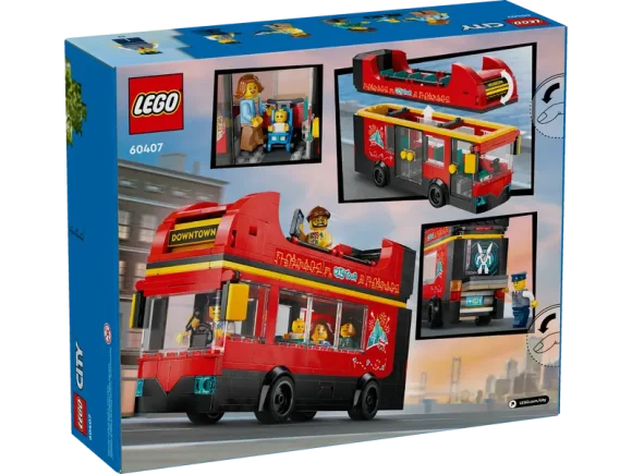 60407 Red Double-Decker Sightseeing Bus - Image 3