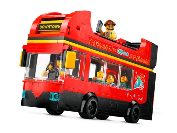 60407 Red Double-Decker Sightseeing Bus - Image 2