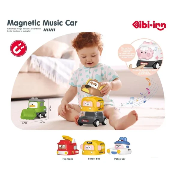 Bibi-inn Magnetic Music Car - Image 5