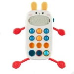 Bibi-inn Rabbit Phone Pull String Toy 8in1