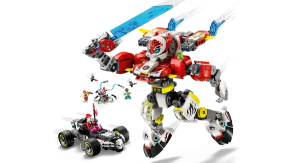 71497 Cooper's Tiger Mech & Zero's Hot Rod Car - Image 2