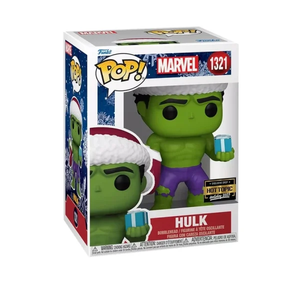 Pop! Hulk in Santa Hat - Image 2