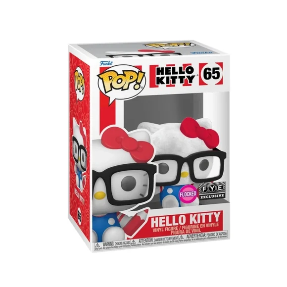 Pop! Hello Kitty with Glasses (Flocked) - Image 2