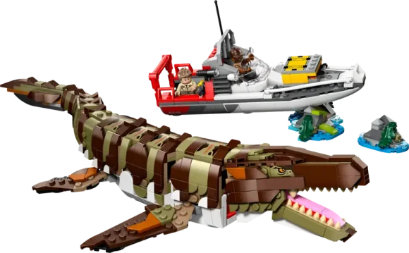 76974 Brick-Built Mosasaurus Boat Mission - Image 3