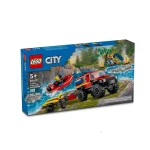 60412 4x4 Fire Truck with Rescue Boat