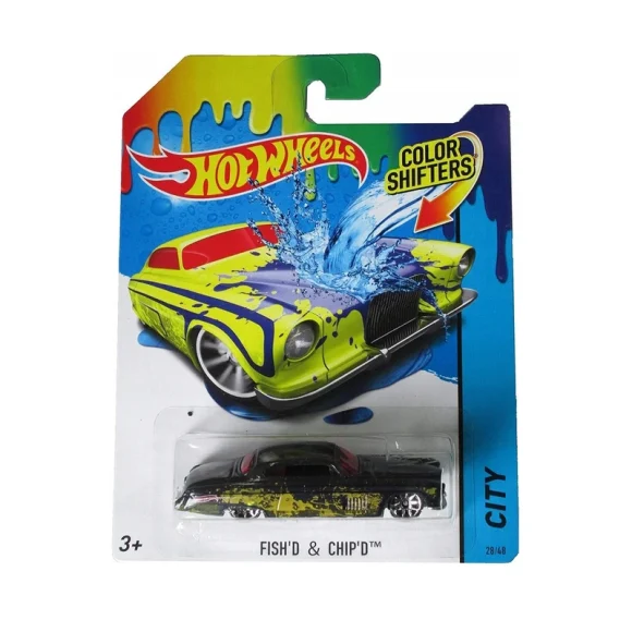 Hot Wheels Color Shifters - Fish'd & Chip'd - BHR31 - Black, Yellow - Image 2