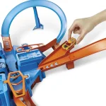 Hot Wheels Track Set With 1:64 Scale Toy Car, Criss-Cross Crash Track With Motorized Booster DTN42 - Image 4