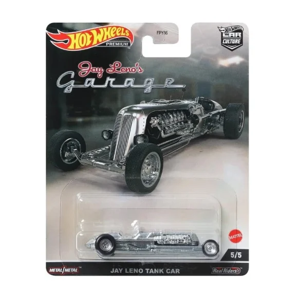 Hot Wheels Jay Leno Tank Car Brushed Metal "Jay Leno’s Garage" HCJ85 - Image 2