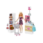 Barbie Doll And Supermarket Playset With 25 Grocery Store And Food-Themed Accessories