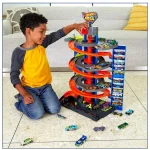 Hot Wheels City Mega Garage Playset with Corkscrew Elevator GTT95 - Image 3