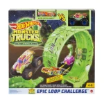 Hot Wheels Monster Trucks Glow-In-The Dark Epic Loop Challenge Playset HBN02 - Image 2