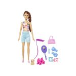 Barbie Doll With Puppy, Workout Outfit, Roller Skates And Tennis