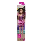 Barbie Fashion Doll With Straight Blonde Hair Wearing Removable Pink Dress & Shoes With Logo Print - Image 2