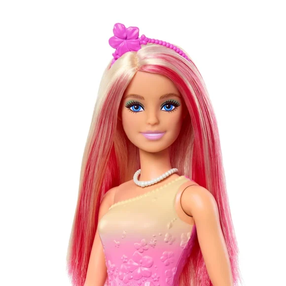 Barbie Royal Doll With Pink And Blonde Hair, Butterfly-Print Skirt And Accessories - Image 3