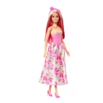 Barbie Royal Doll With Pink And Blonde Hair, Butterfly-Print Skirt And Accessories