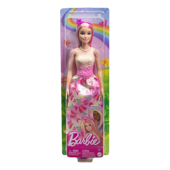Barbie Royal Doll With Pink And Blonde Hair, Butterfly-Print Skirt And Accessories - Image 2