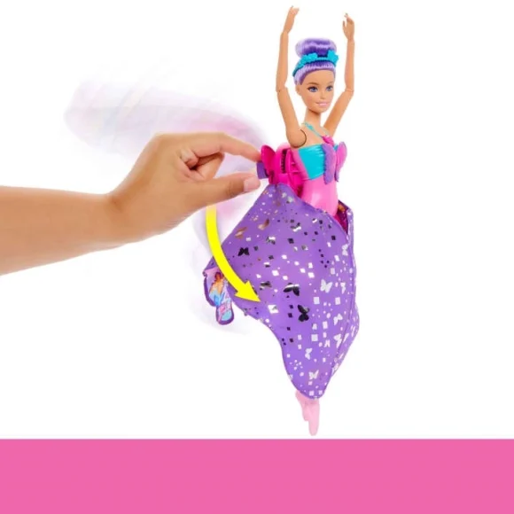 Barbie Dance And Flutter Doll With 2-In-1 Transformation From Dancer To Butterfly, Purple Hair - Image 5