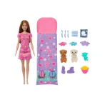 Barbie Doll & Puppy Slumber Party Playset With 2 Toy Dog Figures & 10+ Accessories, Color-Change