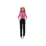 Barbie Future Leader Doll, Blonde, Wearing Outfit With 2 Golden Bracelets & Pin