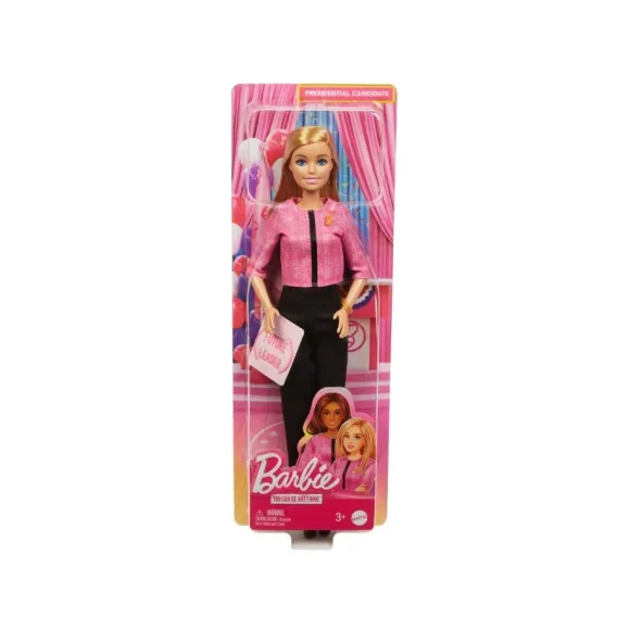 Barbie Future Leader Doll, Blonde, Wearing Outfit With 2 Golden Bracelets & Pin - Image 2