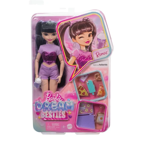 Barbie Dream Besties Renee Fashion Doll With 11 Food Themed Accessories - Image 3