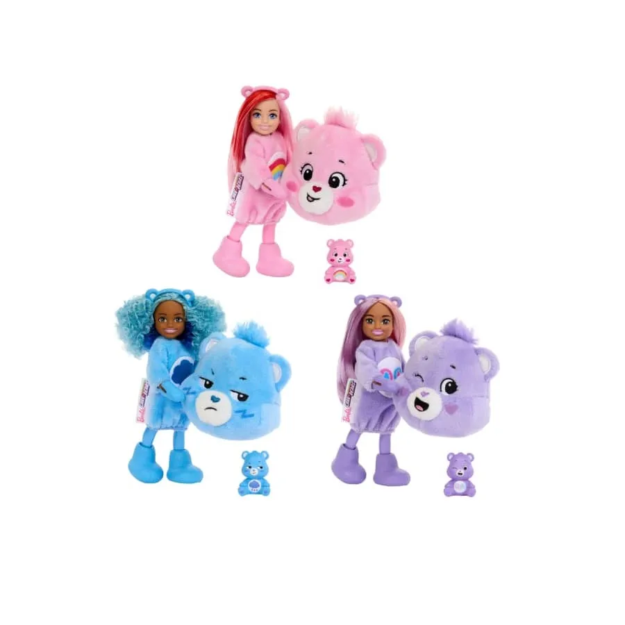 JCN97 Barbie Cutie Reveal Care Bears Series Chelsea Small Doll & Accessories Assortment - Image 1