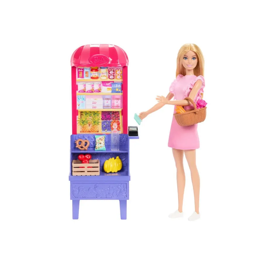 JCT05 Barbie Malibu At The Market Doll and Accessories - Image 1