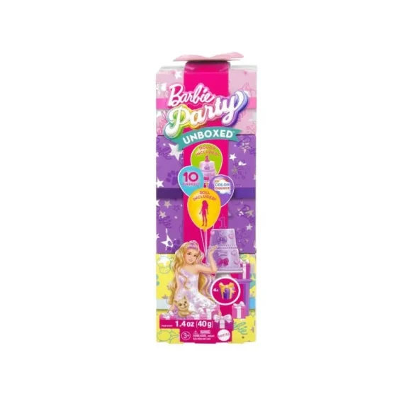 Barbie Party Unboxed Pet Birthday Series Doll & Accessories - Image 7