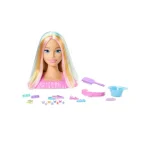 Barbie Doll Styling Head, Blonde Hair With 20+ Hair Styling Accessories