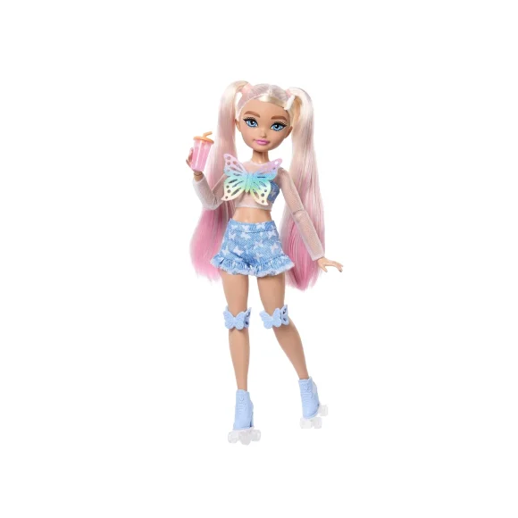 Barbie Dream Besties “Malibu” Roller Skating Fashion Doll With 9 Makeup Themed Accessories - Image 5