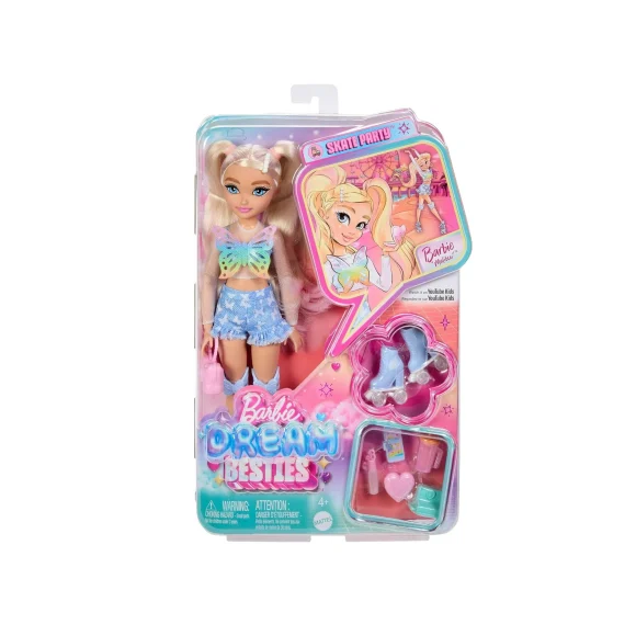 Barbie Dream Besties “Malibu” Roller Skating Fashion Doll With 9 Makeup Themed Accessories - Image 6