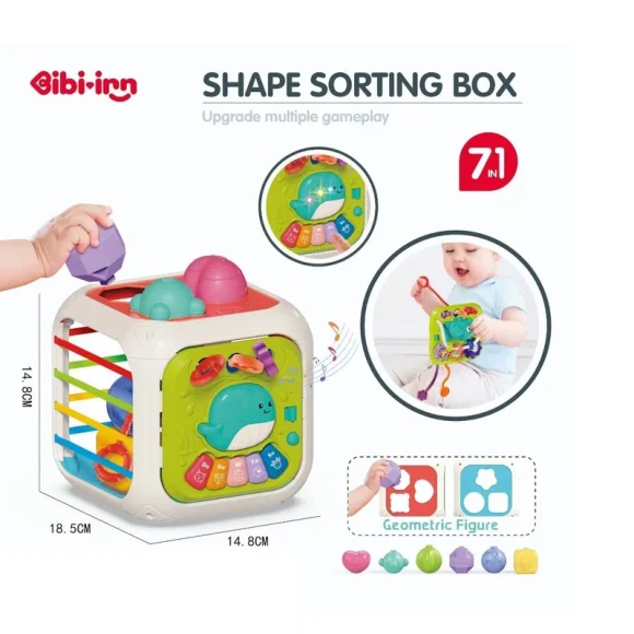 Bibi-inn Shapes Sorting Box 7in1 - Image 3