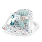 Fisher-Price Sit-Me-Up Floor Seat Portable Baby Chair With Toys, Pacific Pebble - Image 3